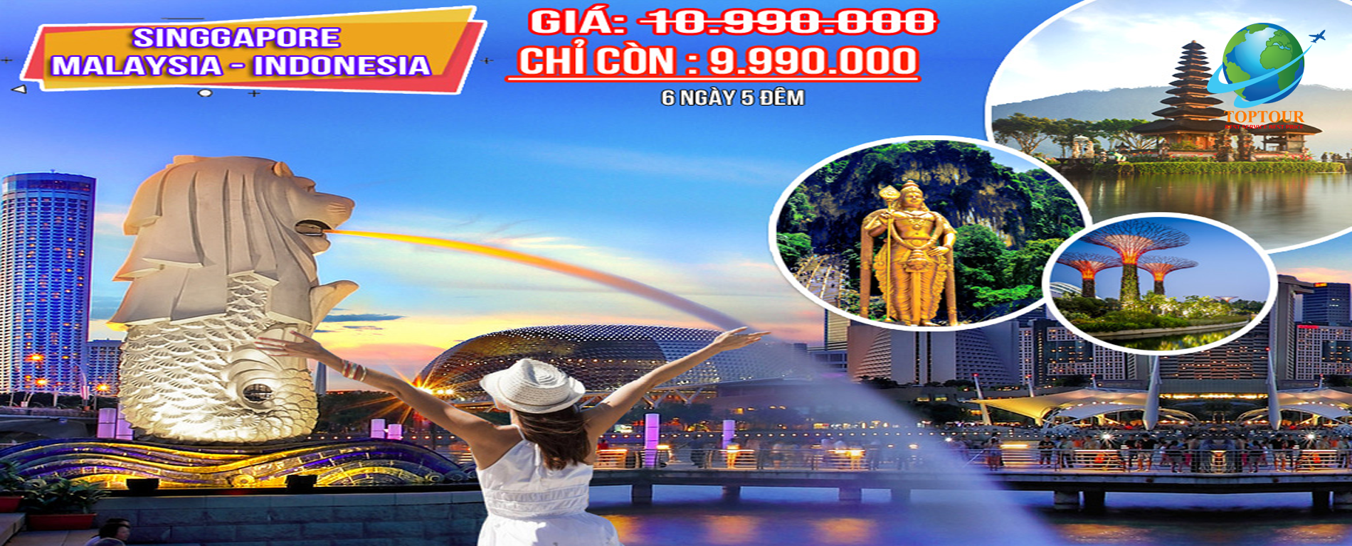 Tour du lịch singapore - malaysia - Indonesia